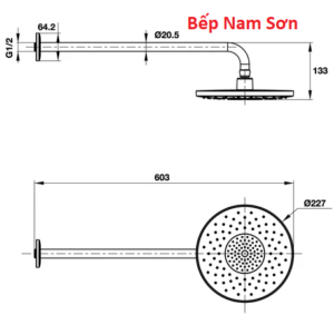 BÁT SEN GẮN TƯỜNG HAFELE