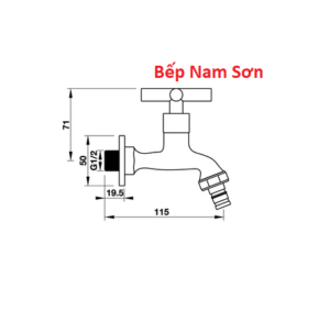 VÒI LẠNH GẮN TƯỜNG