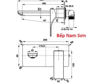 VÒI CHẬU HAFELE GẮN TƯỜNG
