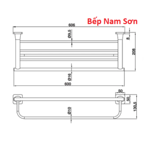 VẮT KHĂN ĐÔI MÀU ĐEN HAFELE 580.41.513 VẮT KHĂN ĐÔI MÀU ĐEN HAFELE 580.41.513