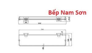 KỆ KÍNH MÀU ĐEN HAFELE
