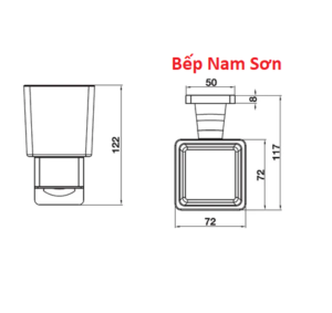 KỆ CỐC ĐÁNH RĂNG MÀU ĐEN HAFELE 580.41.570