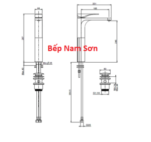 VÒI CHẬU MÀU ĐEN HAFELE