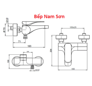 SEN TẮM MÀU ĐEN HAFELE