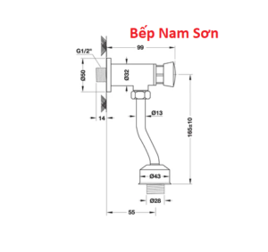 VAN TIỂU TỰ ĐỘNG TẮT NƯỚC 485.95.010