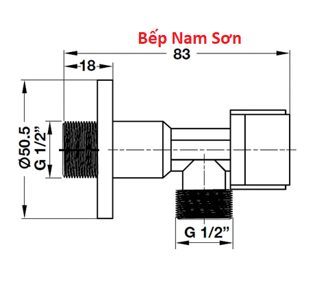VAN KHOÁ NƯỚC ĐƠN HAFELE 495.61.250 - Ảnh 3