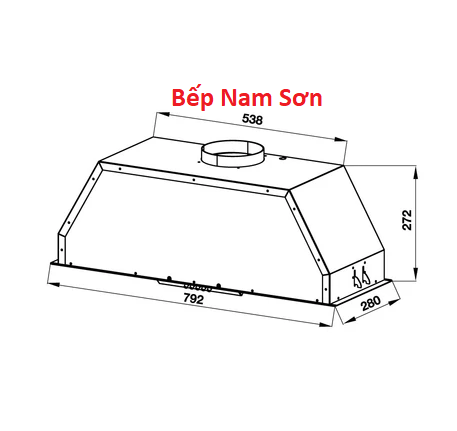 MÁY HÚT MÙI ÂM TỦ HAFELE 533.80.038 - Ảnh 3
