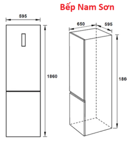 Tủ lạnh đơn ngăn đá dưới H-BF234 - Ảnh 3