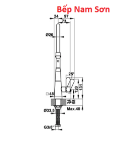 Vòi bếp Häfele Hydros HT20-CH1F187 - Ảnh 4