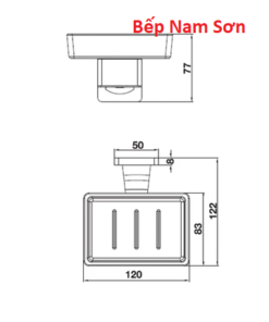 ĐĨA ĐỰNG XÀ PHÒNG MÀU ĐEN 580.41.560 - Ảnh 3