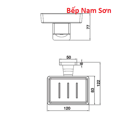 ĐĨA ĐỰNG XÀ PHÒNG MÀU ĐEN 580.41.560 - Ảnh 3