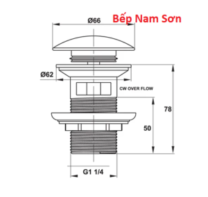 BỘ XẢ NHẤN CÓ XẢ TRÀN MÀU ĐEN HAFELE