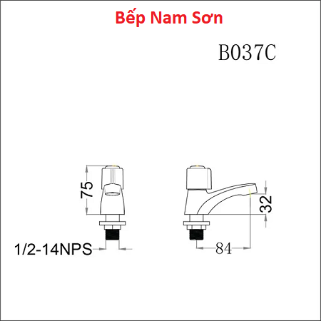 Vòi Lavabo Lạnh B037C - Ảnh 3