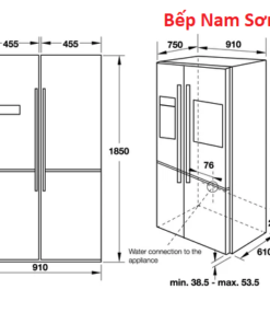TỦ LẠNH SIDE-BY-SIDE HAFELE 539.16.230 - Ảnh 3