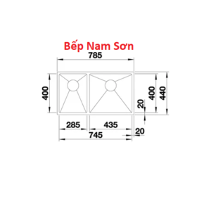 Chậu Blanco inox Quatrus R15 285/435-IU