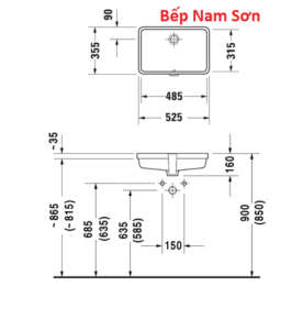 CHẬU ÂM BÀN DURAVIT
