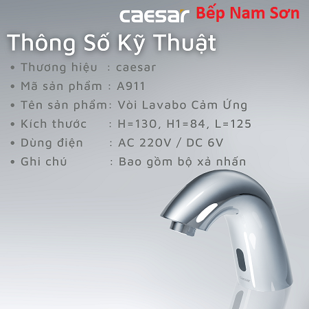 Vòi Cảm Ứng Lavabo A911 - Ảnh 6