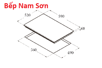 Bếp từ 3 Cata IB 603 WH - Ảnh 3