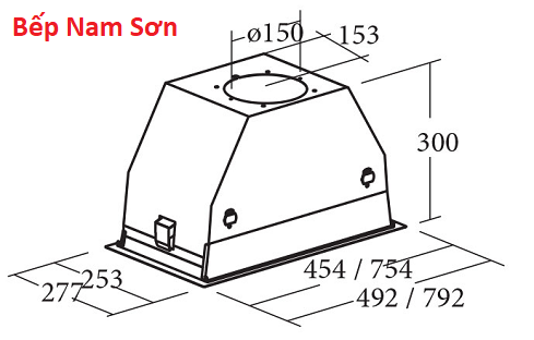 Máy hút mùi âm tủ GC DUAL WH 45 - Ảnh 3