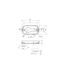 Tay nắm gạt cho cửa đố nhỏ 903.78.652 - Ảnh 3
