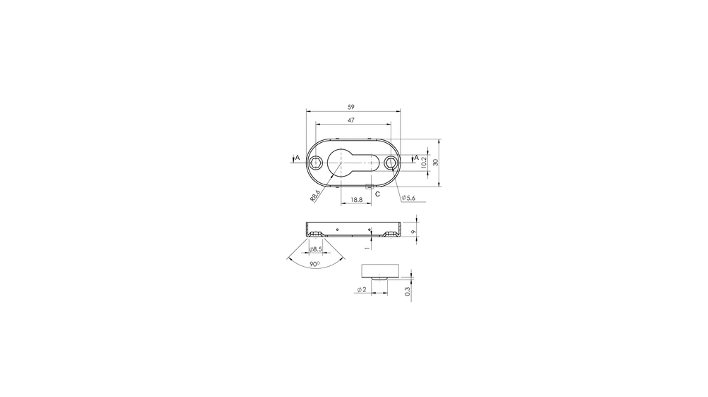 Tay nắm gạt cho cửa đố nhỏ 903.78.652 - Ảnh 4