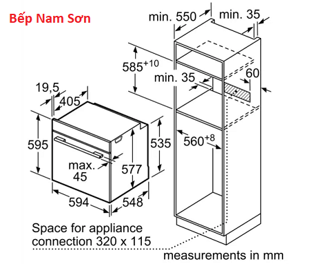 Lò nướng âm tủ Bosch HBG634BB1B Serie 8 - Ảnh 6