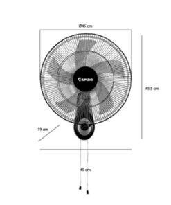Quạt treo tường Rapido RWF – 16AWM - Ảnh 3