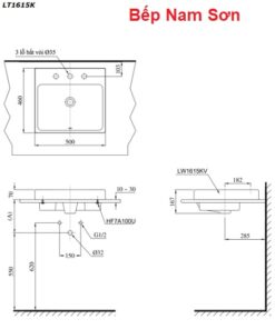 Chậu đặt bàn cao cấp Toto LT1615K - Ảnh 3