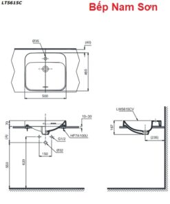 Chậu đặt bàn cao cấp Toto LT5615C - Ảnh 3