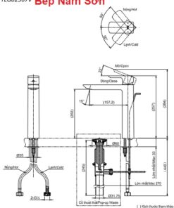 Vòi chậu gật gù nóng lạnh GR TLG02307V - Ảnh 3