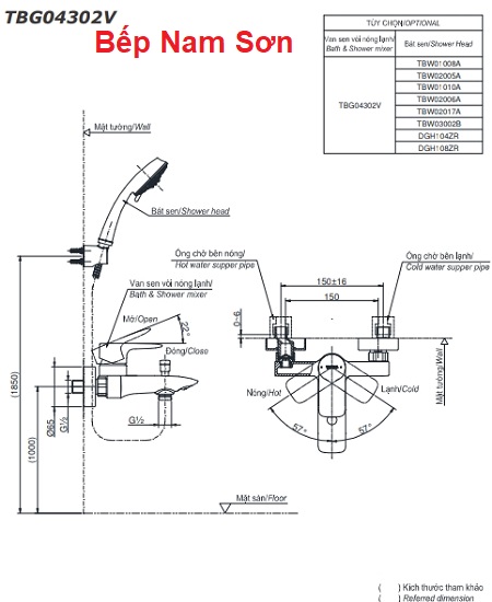 Bộ sen tắm nóng lạnh GA TBG04302V/DGH108ZR - Ảnh 3