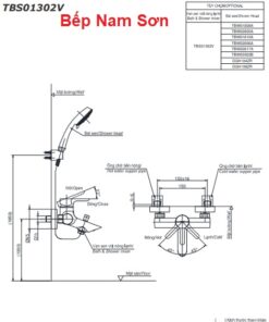 Bộ sen tắm nóng lạnh LB TBS01302V/TBW01010A - Ảnh 3