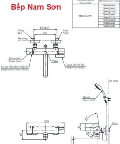 Sen tắm nhiệt độ TBV03427V/TBW03002B - Ảnh 3