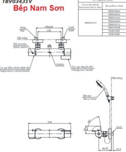 Sen tắm nhiệt độ TBV03431V/TBW01010A - Ảnh 3