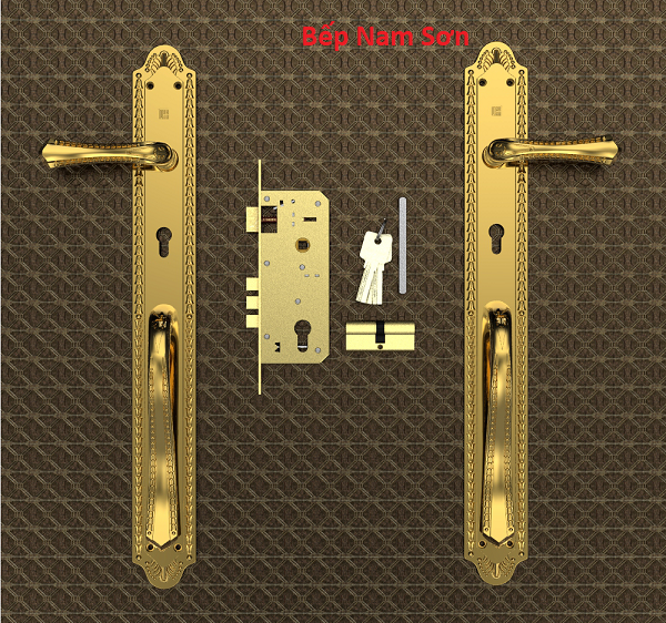 Khoá tay nắm HC 8561 đại sảnh PVD GOLD - Ảnh 4