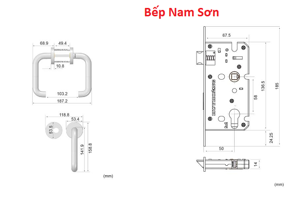 Khoá tay nắm TNPTSS5838 Khoá tay nắm TNPTSS5838