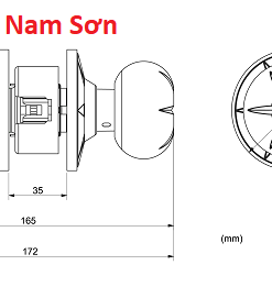 Khoá tay nắm tròn EX 02 - Ảnh 5