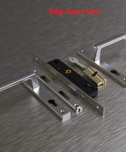 Khoá tay nắm đơn điểm AP 80 mạ titan bạc - Ảnh 4