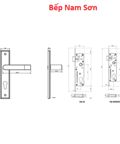 Khoá tay nắm EX 70-44 10 sơn đen - Ảnh 3