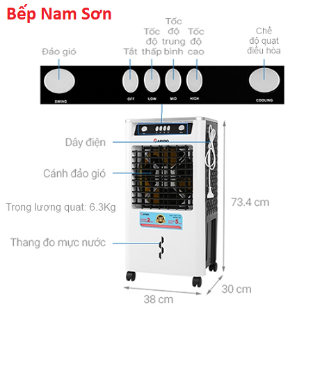 Quạt điều hòa không khí Rapido TURBO 3000M - Ảnh 4