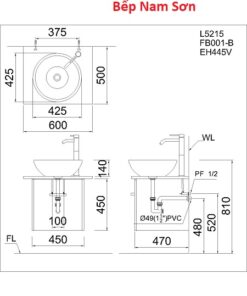 Lavabo Đặt Trên Bàn - L5215 - Ảnh 5