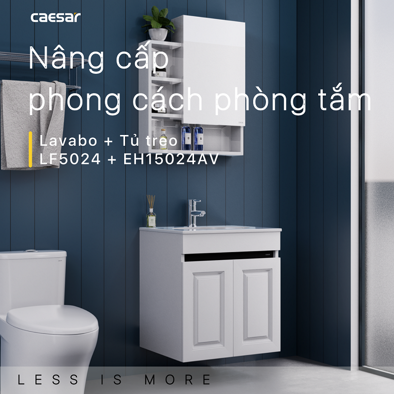 Lavabo + Tủ Treo - LF5024 + EH15024AV - Ảnh 4