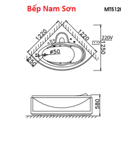 Bồn Tắm Góc MT5120 MT5120A AT5120A AT5120 - Ảnh 6