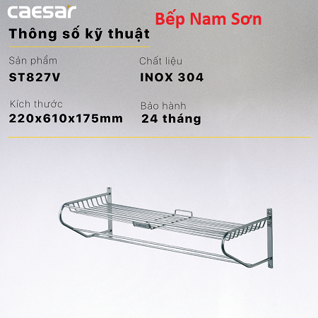 Kệ Treo Khăn Tắm ST827 - Ảnh 2