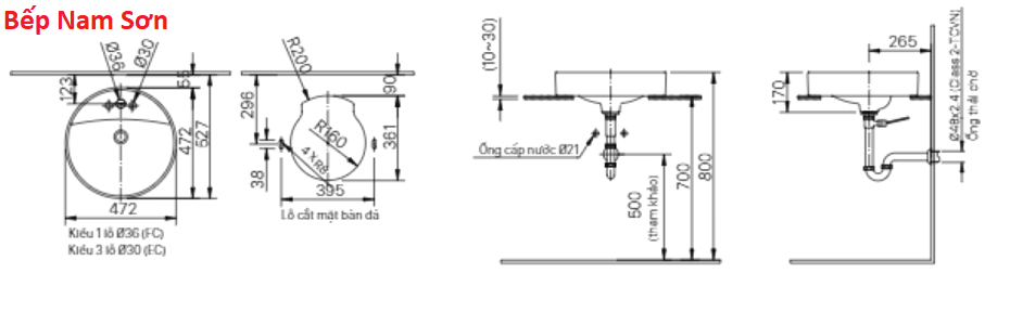 Chậu rửa đặt bàn INAX AL-294V - Ảnh 3