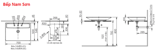 Chậu rửa đặt bàn INAX AL-S630V - Hình ảnh 3