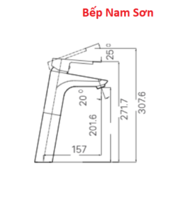 Vòi chậu nóng lạnh Inax LFV-112SH - Ảnh 4