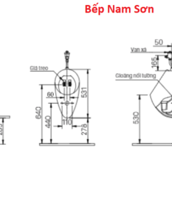 Bồn tiểu nam Inax U-117V - Ảnh 5