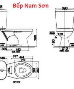 Bồn cầu 2 khối Winplus+ American VF-2397 - Ảnh 3