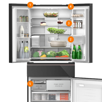 Tủ lạnh Panasonic 4 cánh NR-YW590YMMV